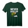 Never Give Up Frosch Vogel Lustig Motivation T-Shirt – Humorvolles Geschenk für Durchhaltevermögen zu Weihnachten & Geburtstag