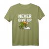 Never Give Up Frosch Vogel Lustig Motivation T-Shirt – Humorvolles Geschenk für Durchhaltevermögen zu Weihnachten & Geburtstag