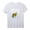 Never Give Up Frosch Vogel Lustig Motivation T-Shirt – Humorvolles Geschenk für Durchhaltevermögen zu Weihnachten & Geburtstag