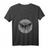 Damen Viking Vikings Nordischer Vegvisir-Kompass Rabe Vogel T-Shirt mit V-Ausschnitt – Leichtes, Klassisch Geschnittenes Mode-Statement