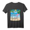 Key West Florida Beach Flamingo Vogel T-Shirt – Tropisches Insel-Design mit Sonne & Conch-Symbol, perfekt als Florida Keys Souvenir