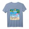 Key West Florida Beach Flamingo Vogel T-Shirt – Tropisches Insel-Design mit Sonne & Conch-Symbol, perfekt als Florida Keys Souvenir