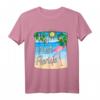 Key West Florida Beach Flamingo Vogel T-Shirt – Tropisches Insel-Design mit Sonne & Conch-Symbol, perfekt als Florida Keys Souvenir