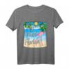Key West Florida Beach Flamingo Vogel T-Shirt – Tropisches Insel-Design mit Sonne & Conch-Symbol, perfekt als Florida Keys Souvenir