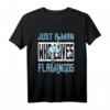 Flamingo – Just A Man Who Loves Flamingos – Vogel T-Shirt für Vogelbeobachter, Vogelliebhaber & Tierfreunde