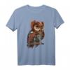 Steampunk Eule Vintage T-Shirt - Retro Vogel Design für Steampunk Fans und Eulenliebhaber