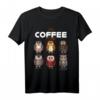 Coffee Lovers My Coffee Atmospheres Kawaii Eule Vogel T-Shirt – Lustiges Geschenk für Vogelliebhaber, Kaffee- und Naturfreunde zu Weihnachten oder Geburtstag