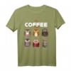Coffee Lovers My Coffee Atmospheres Kawaii Eule Vogel T-Shirt – Lustiges Geschenk für Vogelliebhaber, Kaffee- und Naturfreunde zu Weihnachten oder Geburtstag