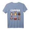 Coffee Lovers My Coffee Atmospheres Kawaii Eule Vogel T-Shirt – Lustiges Geschenk für Vogelliebhaber, Kaffee- und Naturfreunde zu Weihnachten oder Geburtstag
