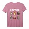 Coffee Lovers My Coffee Atmospheres Kawaii Eule Vogel T-Shirt – Lustiges Geschenk für Vogelliebhaber, Kaffee- und Naturfreunde zu Weihnachten oder Geburtstag