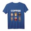 Coffee Lovers My Coffee Atmospheres Kawaii Eule Vogel T-Shirt – Lustiges Geschenk für Vogelliebhaber, Kaffee- und Naturfreunde zu Weihnachten oder Geburtstag