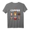 Coffee Lovers My Coffee Atmospheres Kawaii Eule Vogel T-Shirt – Lustiges Geschenk für Vogelliebhaber, Kaffee- und Naturfreunde zu Weihnachten oder Geburtstag
