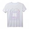 80er Jahre Japan Aesthetic Vaporwave T-Shirt mit Drei Vögeln, Geometrischem Design und Retrowave Stil