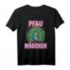 Kinder Pfau T-Shirt für Mädchen – Lustiges Vogel Motiv, buntes Pfau Outfit & tolles Geschenk für Tierliebhaber