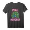 Kinder Pfau T-Shirt für Mädchen – Lustiges Vogel Motiv, buntes Pfau Outfit & tolles Geschenk für Tierliebhaber