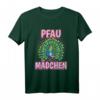 Kinder Pfau T-Shirt für Mädchen – Lustiges Vogel Motiv, buntes Pfau Outfit & tolles Geschenk für Tierliebhaber