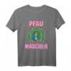 Kinder Pfau T-Shirt für Mädchen – Lustiges Vogel Motiv, buntes Pfau Outfit & tolles Geschenk für Tierliebhaber