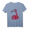 Fröhliches rosa Flamingo Vogel T-Shirt - Buntes, lustiges Tiermotiv für gute Laune, Sommer & Urlaub