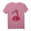Fröhliches rosa Flamingo Vogel T-Shirt - Buntes, lustiges Tiermotiv für gute Laune, Sommer & Urlaub