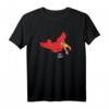 ÄÄH Miau?! Lustiges Vogel und Wurm Fun T-Shirt – Humorvolles Tiermotiv im Cartoon-Stil für Katzen- und Vogel-Fans