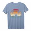 Retro Kiwi Vogel Sonnenuntergang T-Shirt – Neuseeland Vogel Design für Vogel- und Tierliebhaber