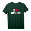 Ich liebe Vögel T-Shirt - Tier- und Naturliebhaber Geschenk mit Vogel und Herzmotiv