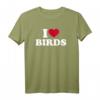 Ich liebe Vögel T-Shirt - Tier- und Naturliebhaber Geschenk mit Vogel und Herzmotiv