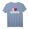 Ich liebe Vögel T-Shirt - Tier- und Naturliebhaber Geschenk mit Vogel und Herzmotiv