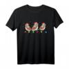 Zebra Fink Vogel Weihnachten Lustiges Geschenk T-Shirt - Niedliches Überraschungsgeschenk für Vogelhalter & Sankt-Hut-Fans