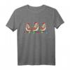 Zebra Fink Vogel Weihnachten Lustiges Geschenk T-Shirt - Niedliches Überraschungsgeschenk für Vogelhalter & Sankt-Hut-Fans