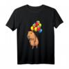 Capybara Wasserschwein mit Luftballons - Lustiges Tiermotiv Langarmshirt für Tierliebhaber, Kinder, Männer & Frauen