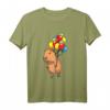Capybara Wasserschwein mit Luftballons - Lustiges Tiermotiv Langarmshirt für Tierliebhaber, Kinder, Männer & Frauen