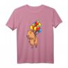 Capybara Wasserschwein mit Luftballons - Lustiges Tiermotiv Langarmshirt für Tierliebhaber, Kinder, Männer & Frauen