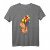 Capybara Wasserschwein mit Luftballons - Lustiges Tiermotiv Langarmshirt für Tierliebhaber, Kinder, Männer & Frauen