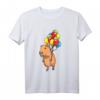 Capybara Wasserschwein mit Luftballons - Lustiges Tiermotiv Langarmshirt für Tierliebhaber, Kinder, Männer & Frauen