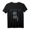 Love Is Weimaraner T-Shirt für Damen und Herren – Perfektes Valentinstag- und Hundeliebhaber-Geschenk