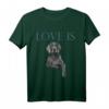 Love Is Weimaraner T-Shirt für Damen und Herren – Perfektes Valentinstag- und Hundeliebhaber-Geschenk