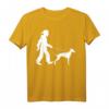 Whippet Windhund Gassi Gehen Hunde T-Shirt - Klassisch geschnitten mit doppelt genähtem Saum für Hundeliebhaber