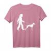 Whippet Windhund Gassi Gehen Hunde T-Shirt - Klassisch geschnitten mit doppelt genähtem Saum für Hundeliebhaber