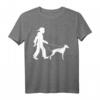 Whippet Windhund Gassi Gehen Hunde T-Shirt - Klassisch geschnitten mit doppelt genähtem Saum für Hundeliebhaber