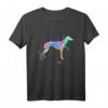 Windhund T-Shirt mit Watercolor Love Hund – Grauhund Hemd für Hundeliebhaber und Tierfreunde