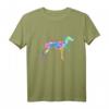 Windhund T-Shirt mit Watercolor Love Hund – Grauhund Hemd für Hundeliebhaber und Tierfreunde