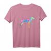 Windhund T-Shirt mit Watercolor Love Hund – Grauhund Hemd für Hundeliebhaber und Tierfreunde