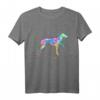 Windhund T-Shirt mit Watercolor Love Hund – Grauhund Hemd für Hundeliebhaber und Tierfreunde