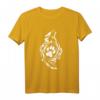 Heulender Wolf T-Shirt mit Pfotenabdruck – Geschenk für Wolfsfans, Tierliebhaber & Naturenthusiasten, geeignet für Männer, Frauen & Kinder