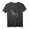 Wolf Zeichnung T-Shirt - Klassisch geschnitten mit doppeltem Saum, ideal für Tier- und Naturliebhaber