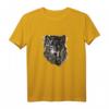 Wolf Zeichnung T-Shirt - Klassisch geschnitten mit doppeltem Saum, ideal für Tier- und Naturliebhaber