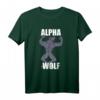 Alpha Wolf T-Shirt - Fantasy Werwolf Motiv, Klassisch geschnitten, doppelt genähter Saum