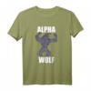 Alpha Wolf T-Shirt - Fantasy Werwolf Motiv, Klassisch geschnitten, doppelt genähter Saum