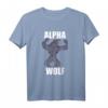 Alpha Wolf T-Shirt - Fantasy Werwolf Motiv, Klassisch geschnitten, doppelt genähter Saum